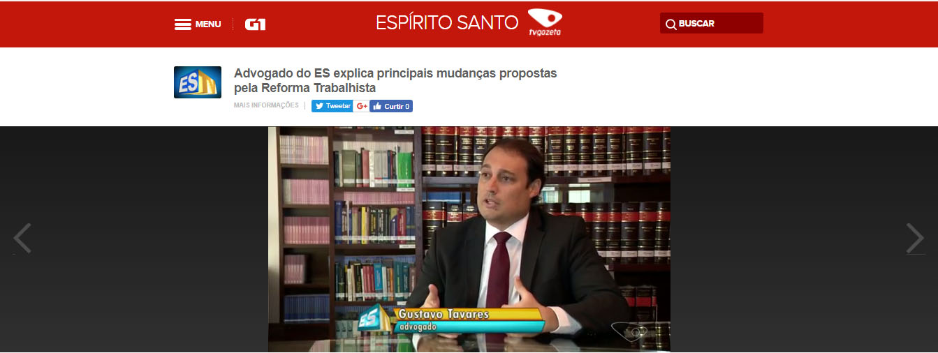 TV Gazeta ouve Gustavo Tavares sobre Reforma Trabalhista